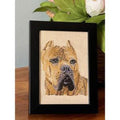 Cane Corso Machine Embroidered Framed Art | Tabletop Decor for Home or Office