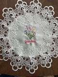 Grandma Machine Embroidered Doily