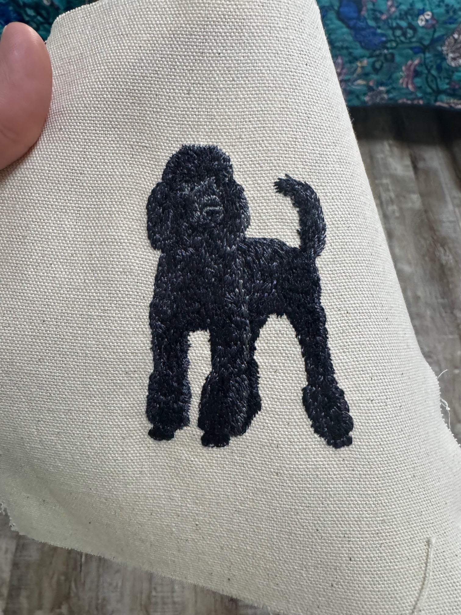 Labradoodle Machine Embroidered Art | Framed Dog Breed Décor