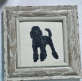 Labradoodle Machine Embroidered Art | Framed Dog Breed Décor