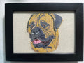Bullmastiff Machine Embroidered Art | Framed Dog Breed Décor