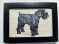 Schnauzer Machine Embroidered Art | Framed Dog Breed Décor