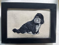 Lhasa Apso Machine Embroidered Art | Framed Dog Breed Décor