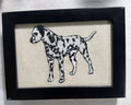 Dalmatian Machine Embroidered Art | Framed Dog Breed Décor