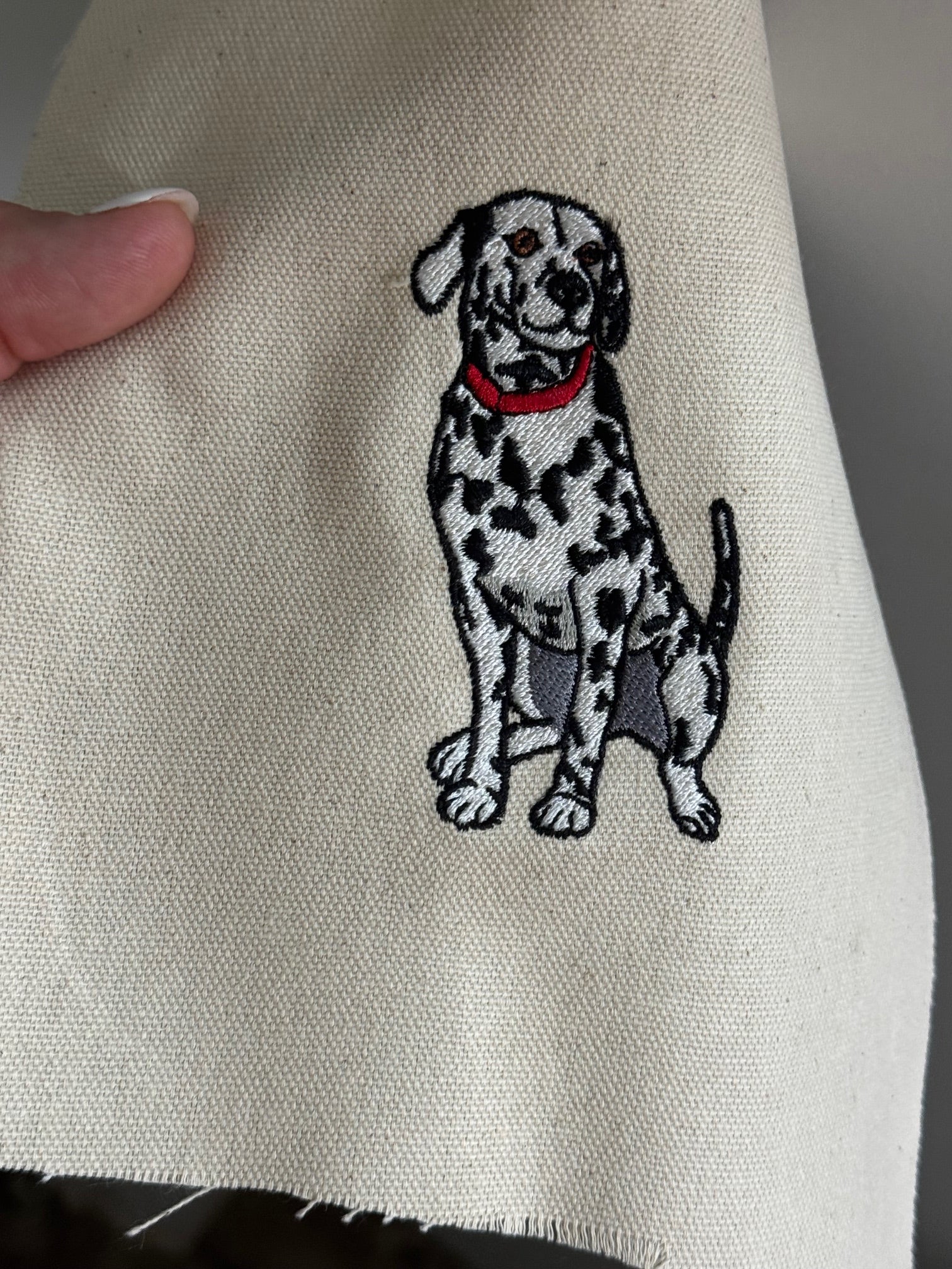 Dalmatian Machine Embroidered Art | Framed Dog Breed Décor