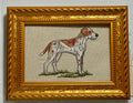 Brittany Spaniel Machine Embroidered Framed Art No. 2 | Tabletop Decor