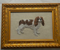 Cavalier King Charles Spaniel — Machine Embroidered Framed Art | Tabletop Decor