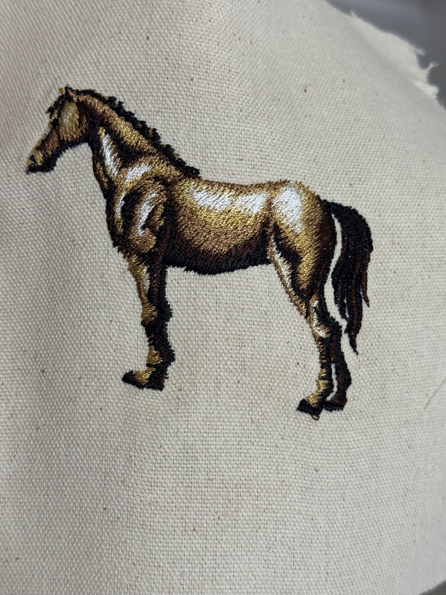 Horse Machine Embroidered Art No. 3 | Framed Breed Décor