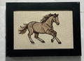 Horse Machine Embroidered Art | Framed Breed Décor