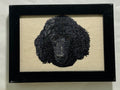 Poodle Machine Embroidered Framed Art | Tabletop Decor