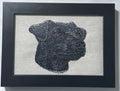 Jack Russell Terrier Machine Embroidered Framed Art | Tabletop Decor