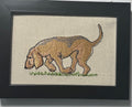 Bloodhound Machine Embroidered Framed Art | Tabletop Decor