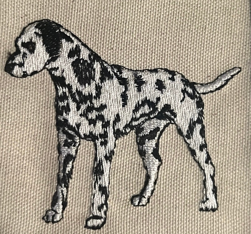Dalmatian Machine Embroidered Art | Framed Dog Breed Décor