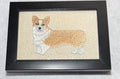 Corgi — Machine Embroidered Framed Art | Tabletop Decor