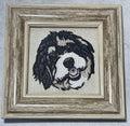 Doodle Dog Machine Embroidered Framed Art | Bernedoodle, Labradoodle & Goldendoodle