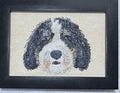 Doodle Mix Dog Machine Embroidered Art | Framed Tabletop Decor | BerneDoodle, Labradoodle, Goldendoodle & More