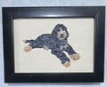 Bernedoodle, Labradoodle & Goldendoodle Embroidered Framed Art | Handcrafted Doodle Decor