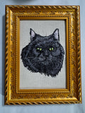 Cat Breed — Machine Embroidered Framed Art | Tabletop Decor