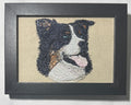 Australian Shepherd (Aussie) — Machine Embroidered Framed Art | Tabletop Decor
