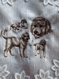 Goldendoodle Dog Breed Machine Embroidered Doily Tabletop Decor