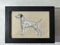 Dalmatian — Machine Embroidered Framed Art | Tabletop Decor