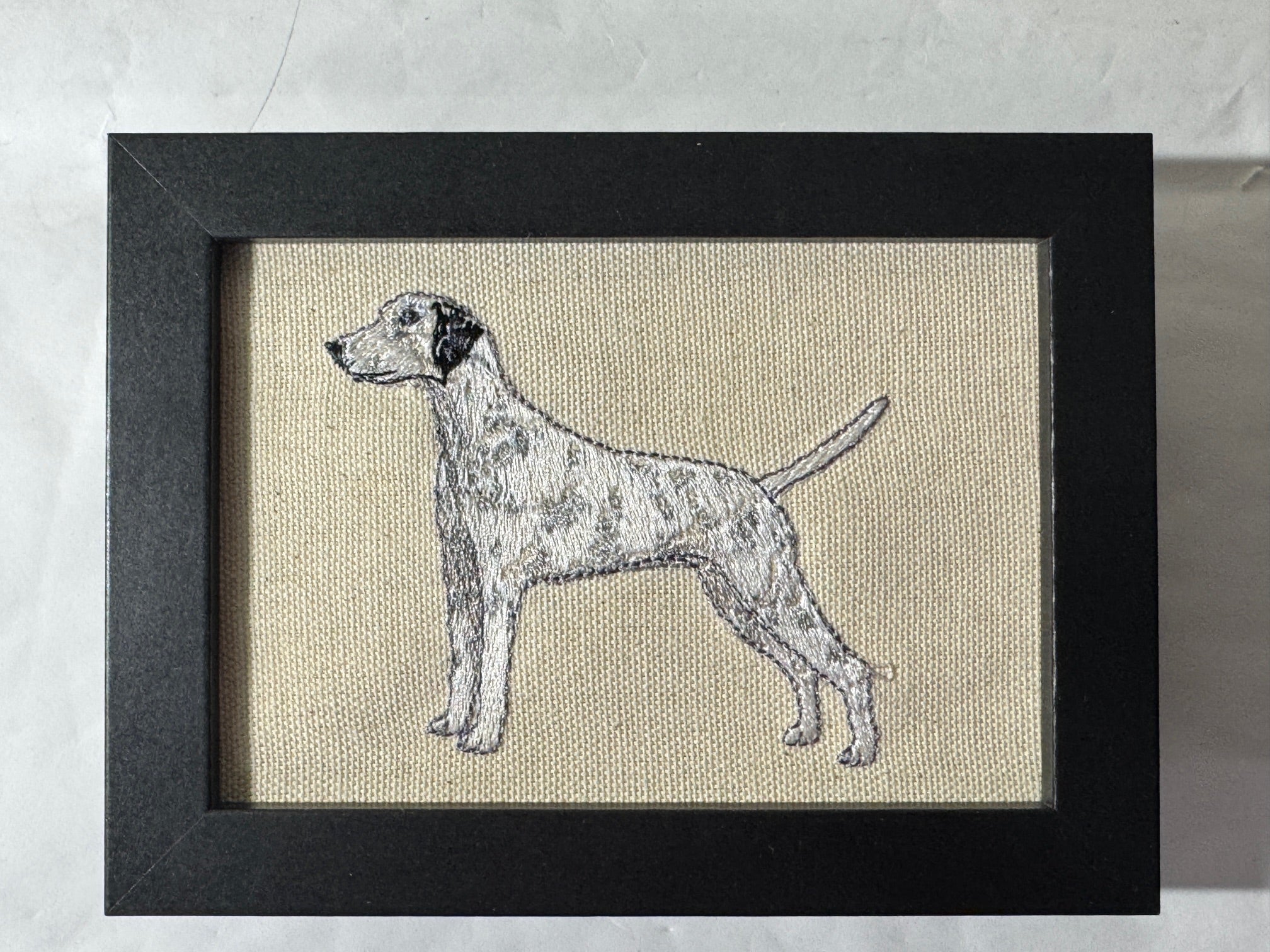 Dalmatian — Machine Embroidered Framed Art | Tabletop Decor