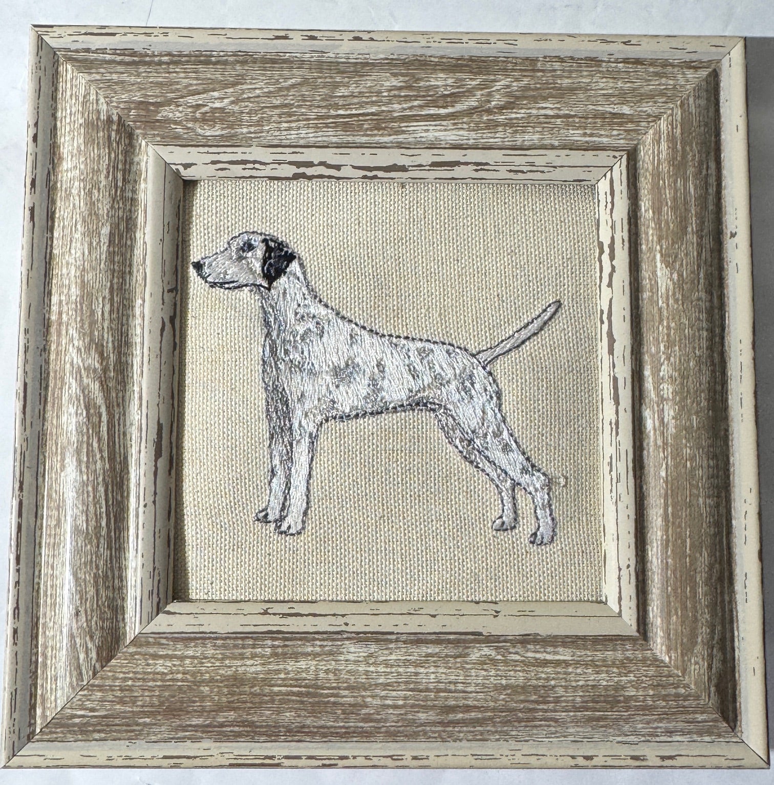 Dalmatian — Machine Embroidered Framed Art | Tabletop Decor