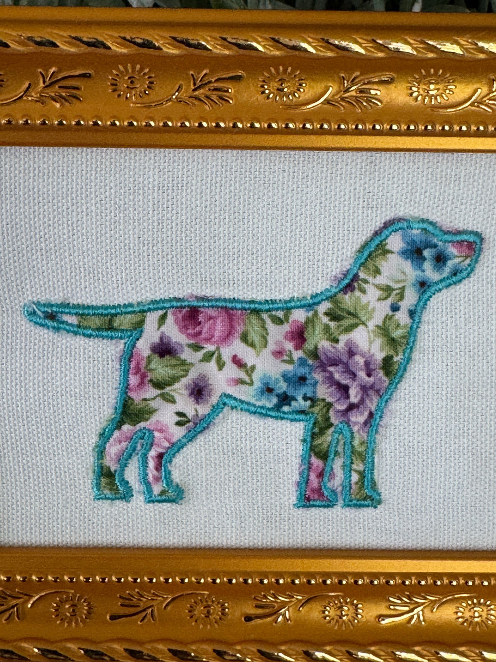 Labrador Retriever — Machine Embroidered Art | Frame or Hand Towel