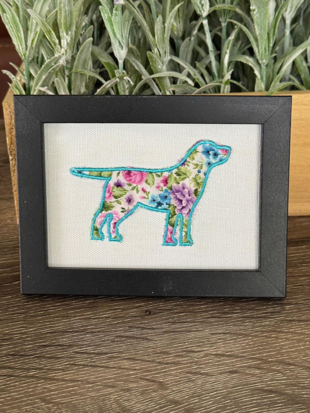Labrador Retriever — Machine Embroidered Art | Frame or Hand Towel