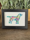 Labrador Retriever — Machine Embroidered Art | Frame or Hand Towel