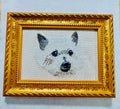Cairn Terrier Machine Embroidered Art | Framed Dog Breed Décor
